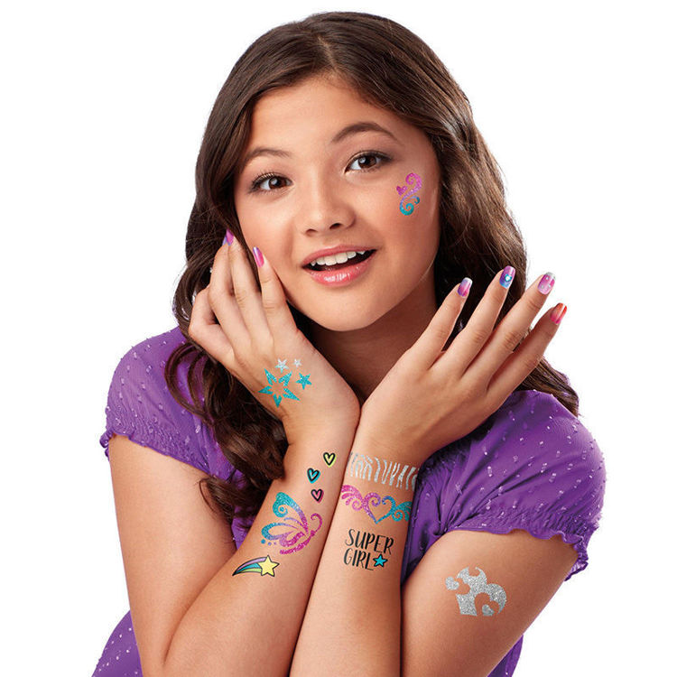Εικόνα για Cra-Z-Art My Look Sparkling Glitter Tattoo & Nails - Σετ Nail Art και Body Tattoos με Glitter (8+ Ετών) Lexibook CRSS16
