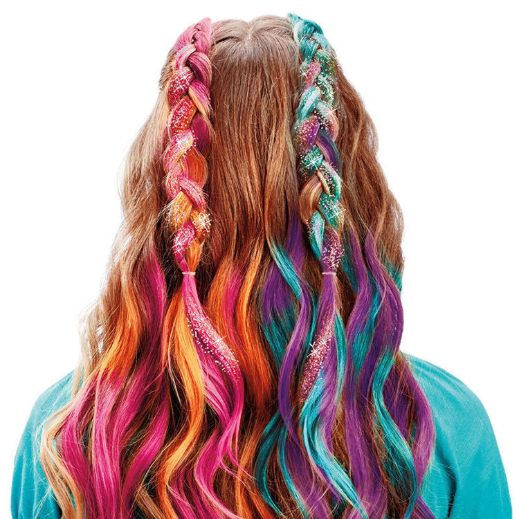 Εικόνα για Cra-Z-Art My Look Deluxe Color FX Hair Extensions Studio - Σετ Βαφής & Διακόσμησης Μαλλιών με Glitter (8+ Ετών) Lexibook CRSS11