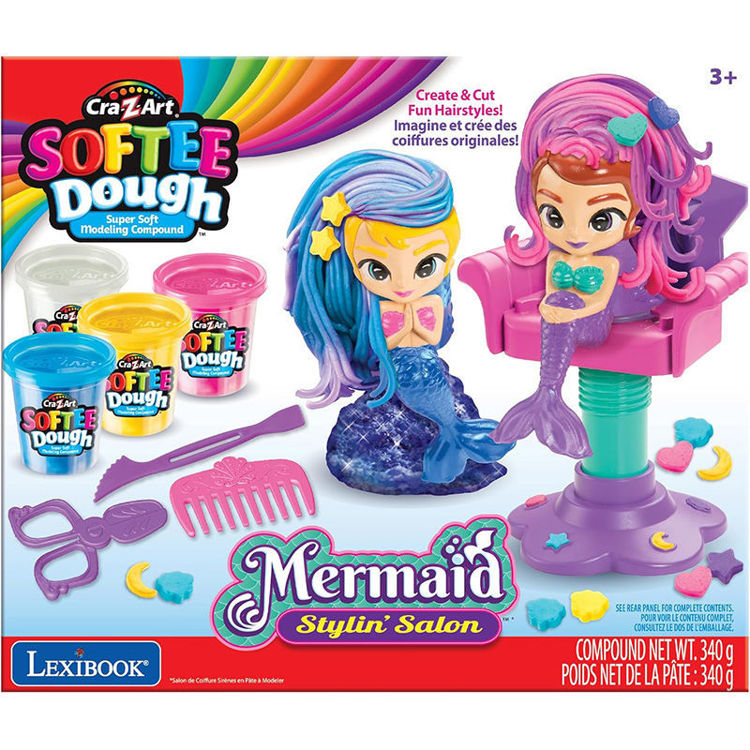 Εικόνα για Cra-Z-Art Softee Dough Mermaid Stylin' Salon - Κομμωτήριο Γοργόνων με Πλαστελίνη Γκλίτερ (3+ Ετών) Lexibook CRDOUGH12
