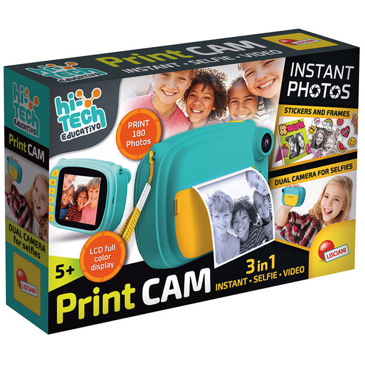 Εικόνα για Print CAM Lisciani - Στιγμιαία Κάμερα 3 σε 1 με Εκτύπωση, Selfie & Video 5+ Ετών 101047