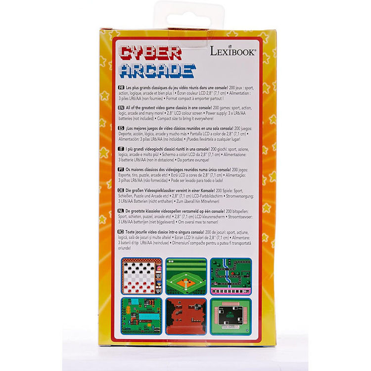 Εικόνα για Cyber Arcade Lexibook - Μίνι Κονσόλα με 200 Παιχνίδια και Οθόνη 2.8" - 3+ Ετών