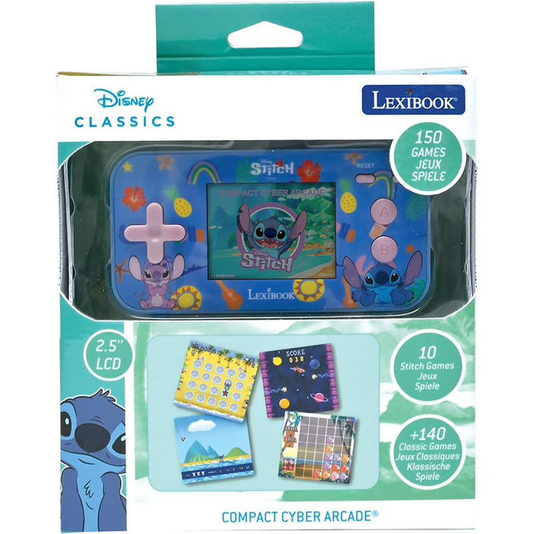 Εικόνα για Cyber Arcade Stitch Disney Lexibook - Φορητή Κονσόλα 150 Παιχνίδια, Οθόνη 2.5" - 4+ Ετών JL2367D