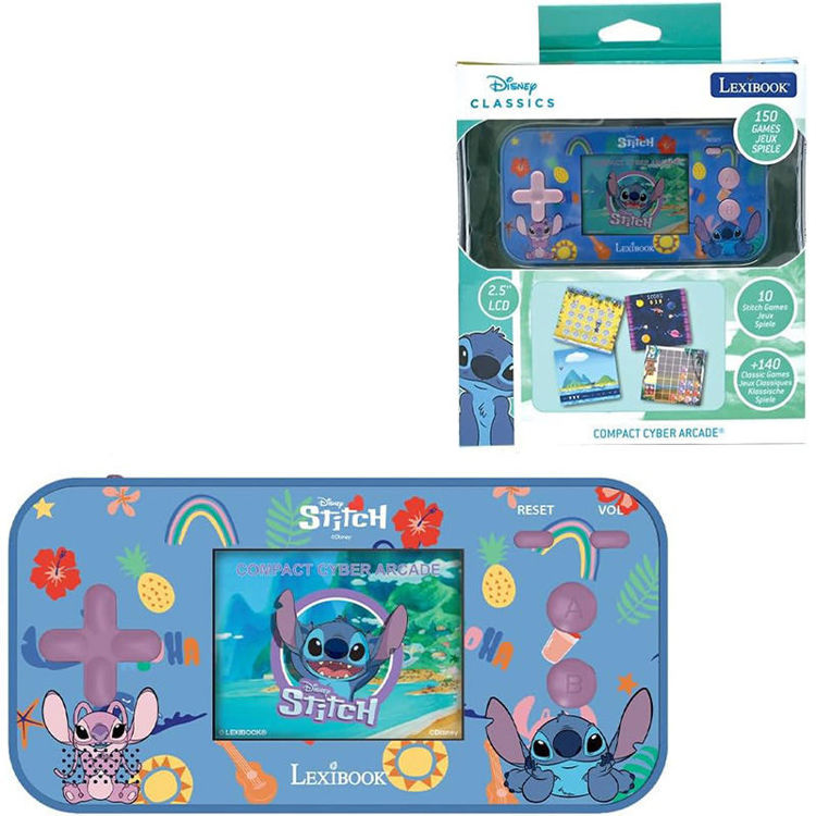 Εικόνα για Cyber Arcade Stitch Disney Lexibook - Φορητή Κονσόλα 150 Παιχνίδια, Οθόνη 2.5" - 4+ Ετών JL2367D