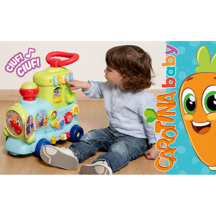 Εικόνα για Carotina Baby Το Πρώτο Μου Τρενάκι 4 σε 1 Εκπαιδευτικό Παιχνίδι με Ήχους 12+ Μηνών Lisciani 113699