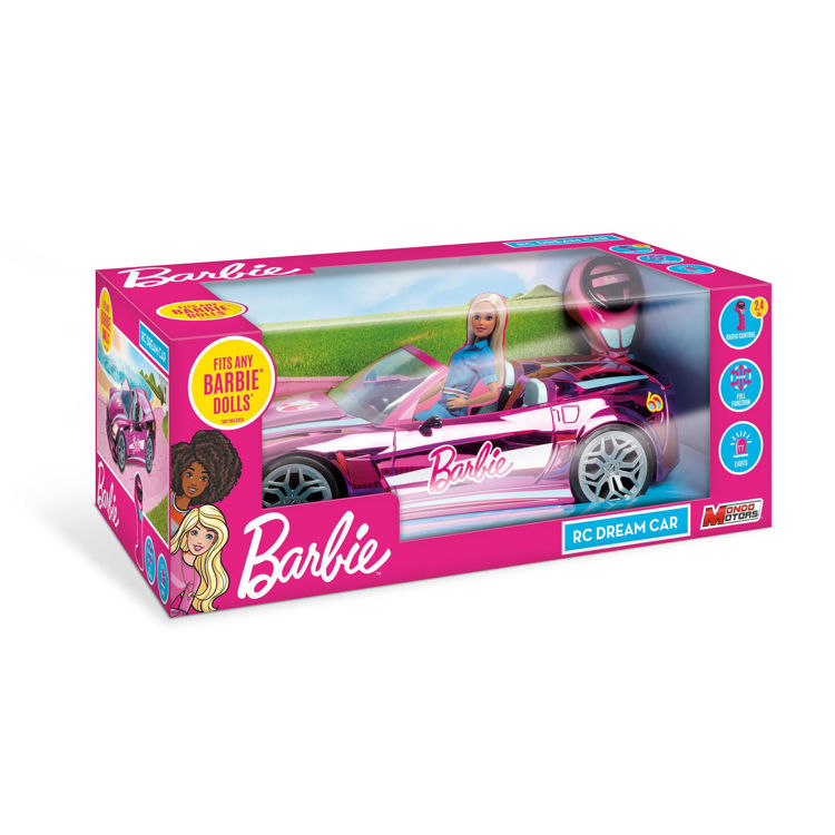 Εικόνα για Barbie Τηλεκατευθυνόμενο Αυτοκίνητο RC Dream Car Pink - Διθέσιο Καμπριολέ 40cm με Χειριστήριο 2.4GHz Mondo Motors M63619