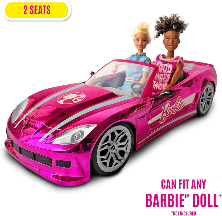 Εικόνα για Barbie Τηλεκατευθυνόμενο Αυτοκίνητο RC Dream Car Pink - Διθέσιο Καμπριολέ 40cm με Χειριστήριο 2.4GHz Mondo Motors M63619