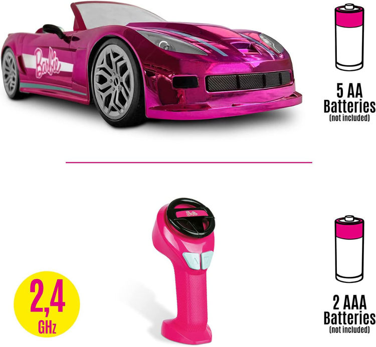 Εικόνα για Barbie Τηλεκατευθυνόμενο Αυτοκίνητο RC Dream Car Pink - Διθέσιο Καμπριολέ 40cm με Χειριστήριο 2.4GHz Mondo Motors M63619