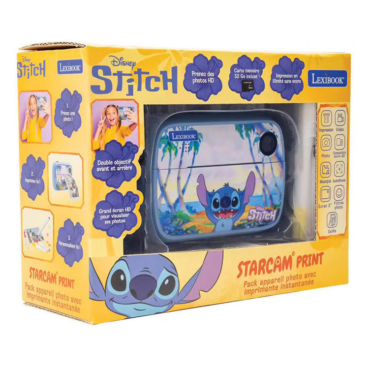 Εικόνα για Lexibook Disney Stitch StarCAM Print Κάμερα με Εκτυπωτή 32GB SD Card Παιδική DJ150D