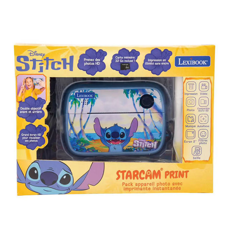 Εικόνα για Lexibook Disney Stitch StarCAM Print Κάμερα με Εκτυπωτή 32GB SD Card Παιδική DJ150D