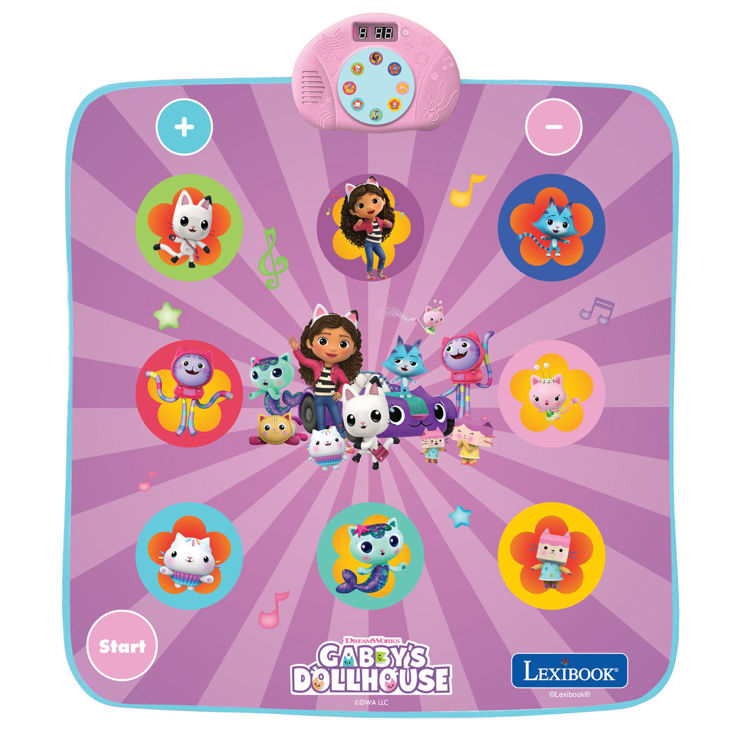 Εικόνα για Ηλεκτρονικό Χαλάκι Χορού Gabby's Dollhouse Lexibook - Διαδραστικό Dance Mat με Bluetooth 3+ Ετών DM10GDH