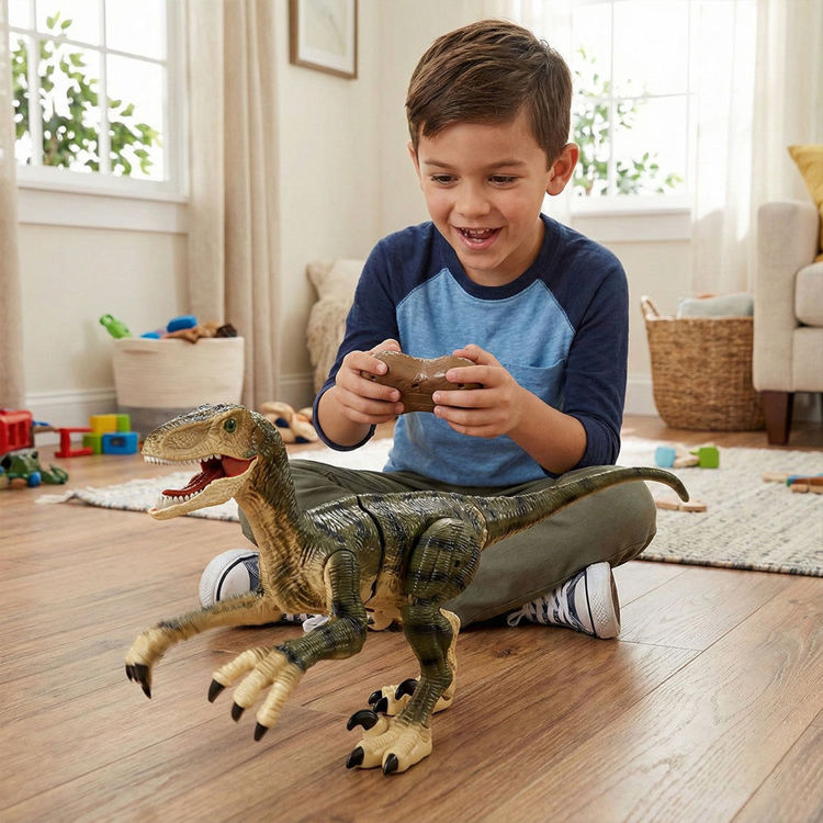 Εικόνα για Lexibook RC Velociraptor DINO01 - Τηλεκατευθυνόμενος Δεινόσαυρος με Φωτεινά & Ηχητικά Εφέ