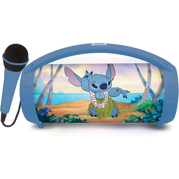 Εικόνα για Bluetooth Ηχείο με Μικρόφωνο Karaoke & LED Φωτισμό Lexibook Disney Stitch BTP585DZ