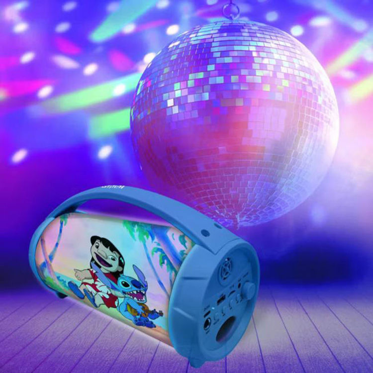 Εικόνα για Bluetooth Ηχείο με Μικρόφωνο Karaoke & LED Φωτισμό Lexibook Disney Stitch BTP585DZ