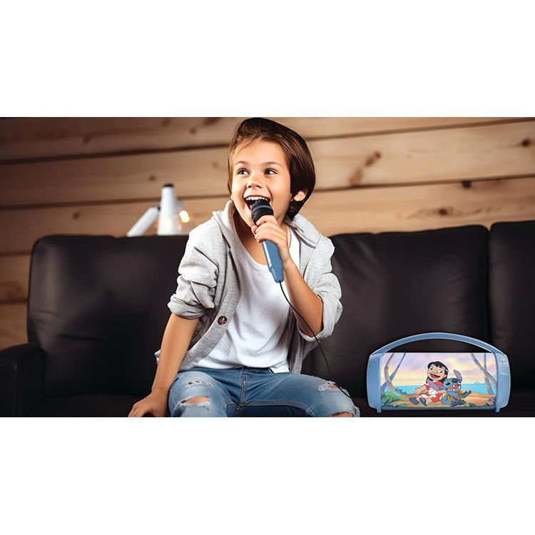 Εικόνα για Bluetooth Ηχείο με Μικρόφωνο Karaoke & LED Φωτισμό Lexibook Disney Stitch BTP585DZ