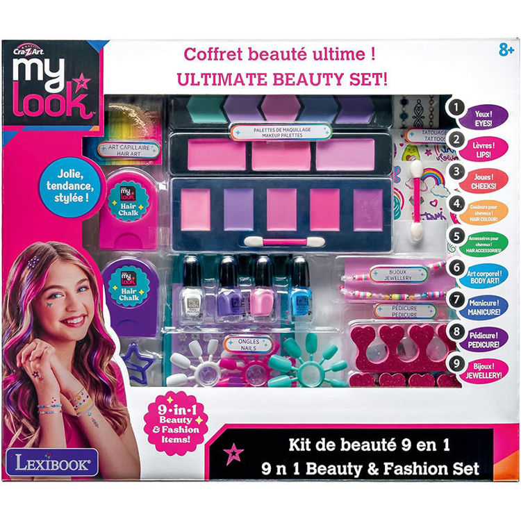 Εικόνα για Lexibook My Look 9 in 1 Beauty & Fashion Set - Πλήρες Σετ Ομορφιάς για Παιδιά 8+ CRSS83
