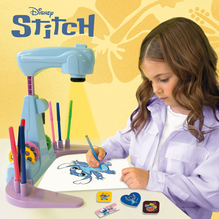 Εικόνα για Stitch Σχολή Ζωγραφικής με Προτζέκτορα LED 32 Εικόνες Disney για Παιδιά 5+ Ετών Lisciani 113071