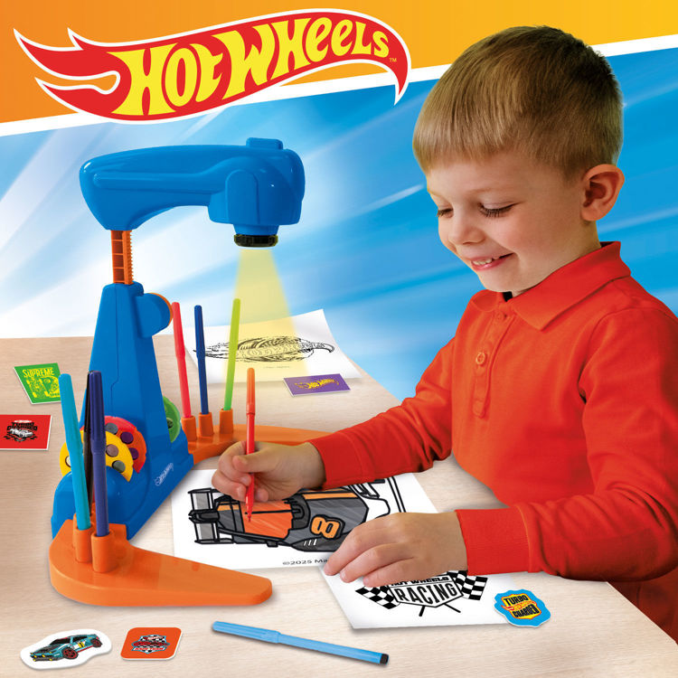 Εικόνα για Hot Wheels Σχολή Ζωγραφικής με Προτζέκτορα LED 32 Εικόνες για Παιδιά 5+ Ετών Lisciani 114061