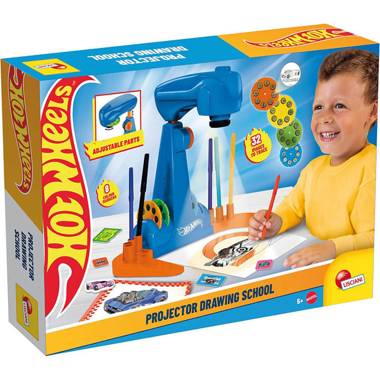 Εικόνα για Hot Wheels Σχολή Ζωγραφικής με Προτζέκτορα LED 32 Εικόνες για Παιδιά 5+ Ετών Lisciani 114061