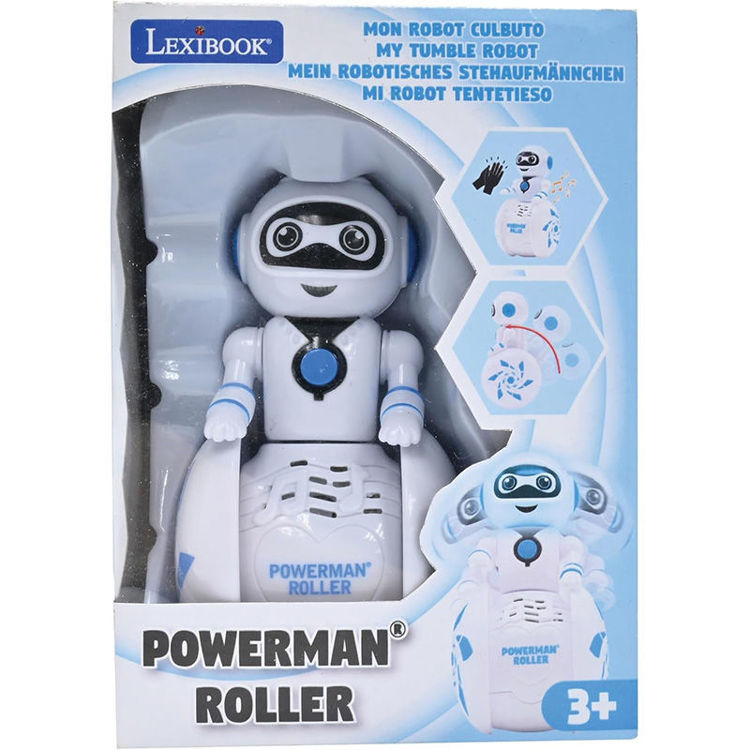 Εικόνα για Powerman Roller Διαδραστικό Ρομπότ με Γυροσκόπιο, Ήχο & Φως 3+ Ετών | Lexibook ROB01
