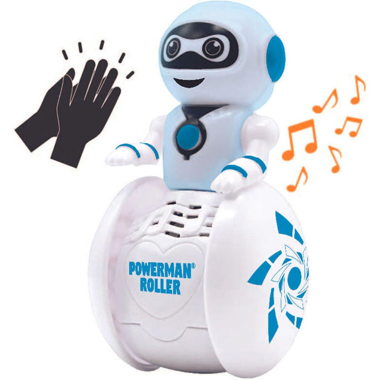 Εικόνα για Powerman Roller Διαδραστικό Ρομπότ με Γυροσκόπιο, Ήχο & Φως 3+ Ετών | Lexibook ROB01