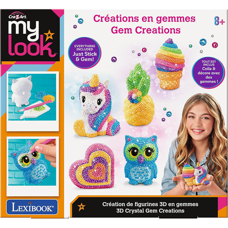 Εικόνα για Lexibook CRSS4 My Look – Κατασκευή 3D Φιγούρων με Κρυσταλλάκια | 8+