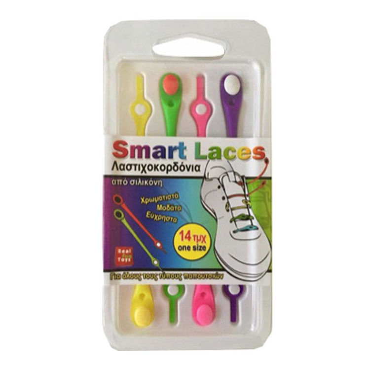 Εικόνα για Λαστιχοκορδόνια Πολύχρωμα Smart Laces – 14 Τεμάχια (9250)