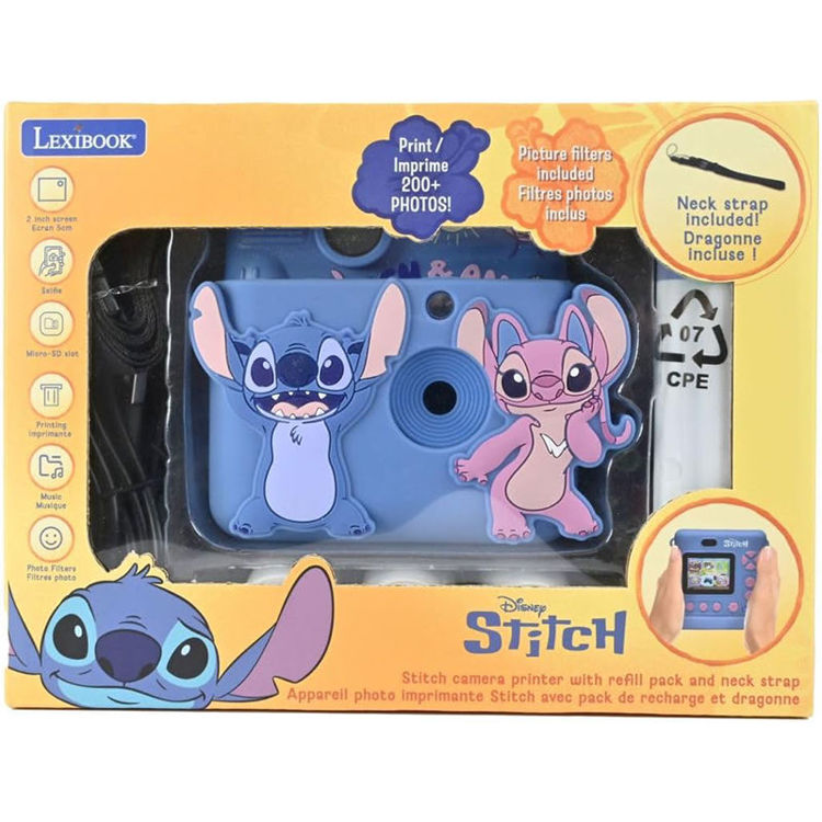 Εικόνα για Lexibook Starcam Print Disney Stitch – Παιδική Κάμερα με Άμεση Εκτύπωση, 3D Θήκη Σιλικόνης & Σετ Δημιουργίας DJ130DZ
