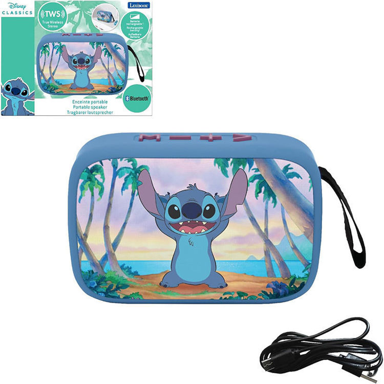 Εικόνα για Παιδικό Φορητό Ηχείο Stitch Bluetooth Lexibook | TWS, USB-C, Μπαταρία 4 ωρών BT018D