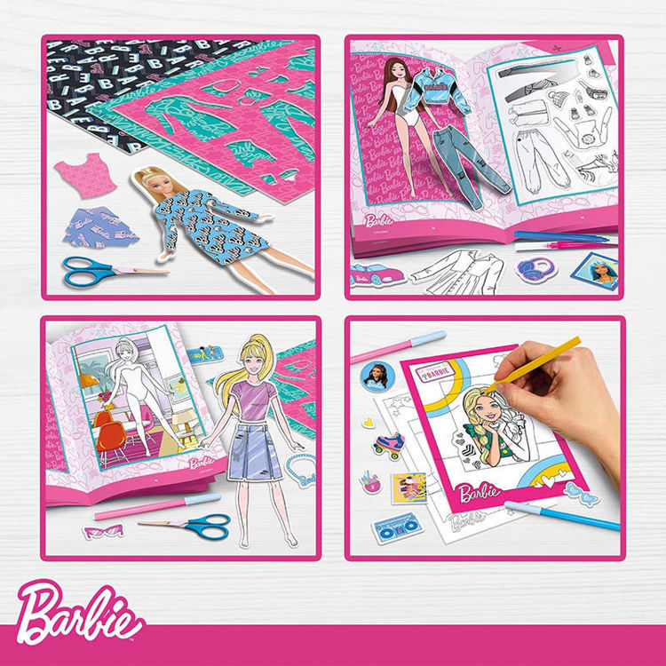 Εικόνα για Σακίδιο Barbie Fashion Σχεδιάζω & Χρωματίζω Lisciani | Δημιουργικό Σετ Μόδας για Παιδιά 4+, 112043