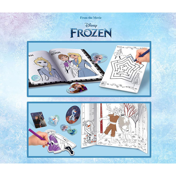 Εικόνα για Σακίδιο Frozen Σχεδιάζω & Χρωματίζω Lisciani | Δημιουργικό Σετ με Άννα & Έλσα για Παιδιά 4+