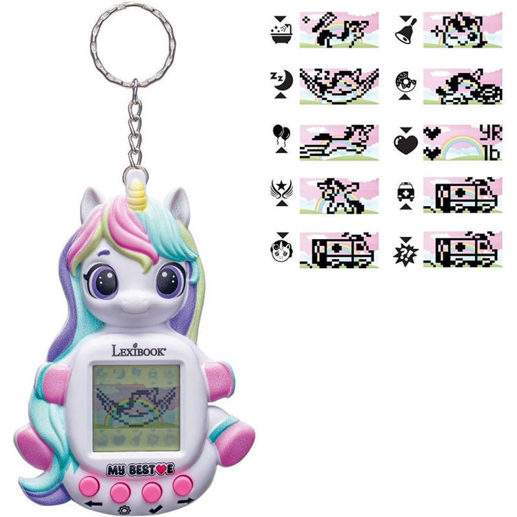 Εικόνα για Lexibook My Best-E Unicorn – Εικονικός Μονόκερος Κονσόλα Μπρελόκ My Digital Companion JLMBUNI