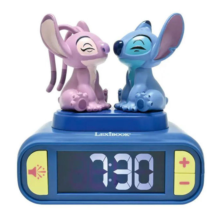 Εικόνα για Lexibook Disney Stitch & Angel Παιδικό Ξυπνητήρι με 3D Νυχτερινό Φως, Ήχους & Μελωδίες RL800D2