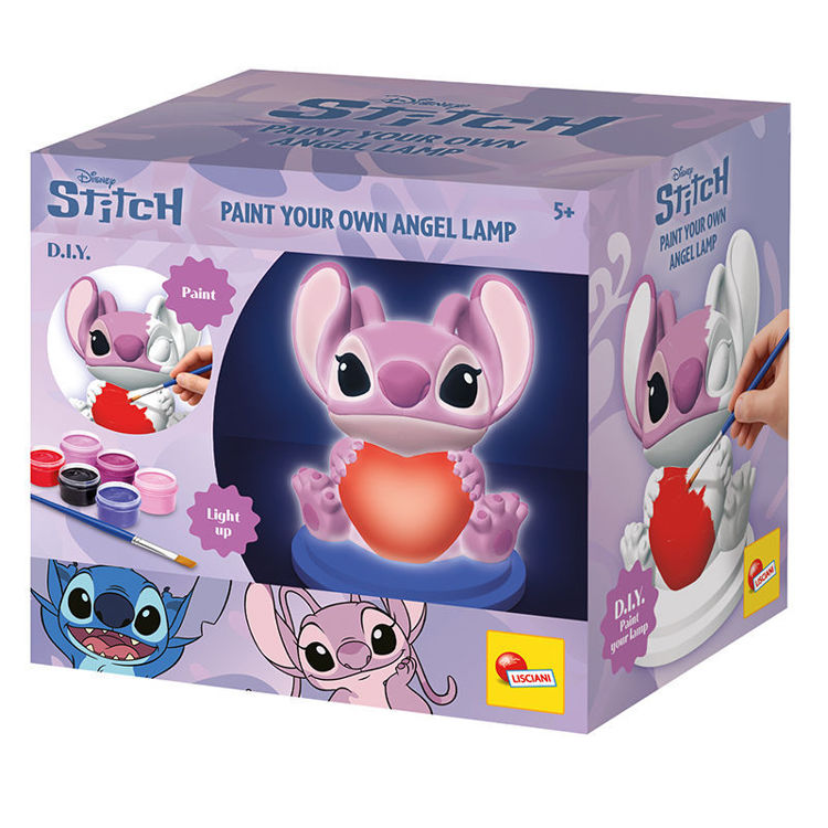 Εικόνα για Λάμπα Νυκτός Angel για Ζωγραφική Disney Stitch Lisciani 118830 (5+ Ετών, με 6 Χρώματα & Πινέλο)