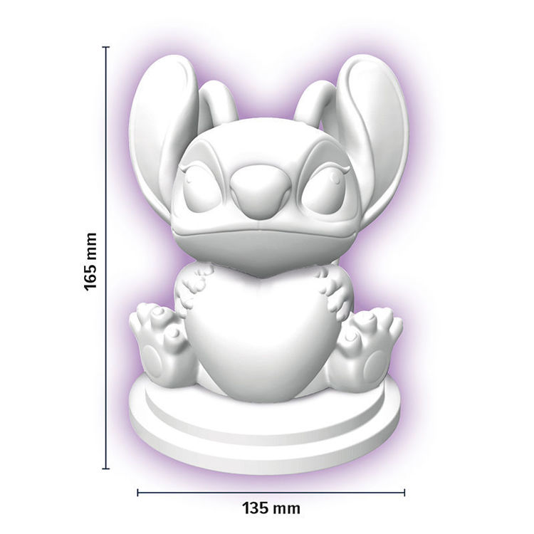 Εικόνα για Λάμπα Νυκτός Angel για Ζωγραφική Disney Stitch Lisciani 118830 (5+ Ετών, με 6 Χρώματα & Πινέλο)