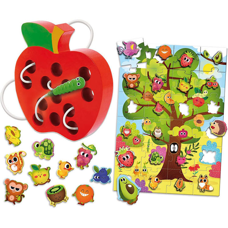 Εικόνα για Wood Fruits Montessori 2 σε 1