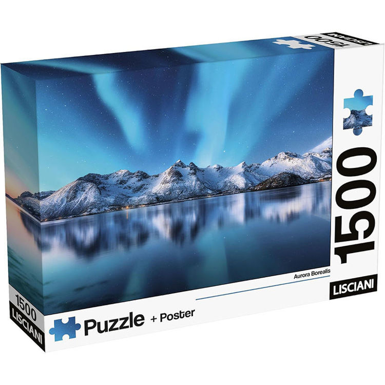 Εικόνα για Lisciani Puzzle + Poster Aurora Borealis 1500 κομμάτια (87 x 61 εκ.)