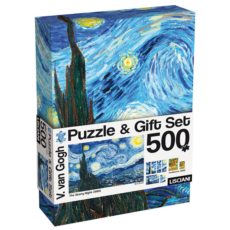 Εικόνα για Lisciani Puzzle & Gift Set Van Gogh Έναστρη Νύχτα 500 κομμάτια (50 x 35 εκ.)