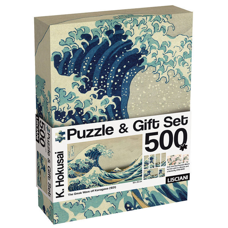 Εικόνα για Lisciani Puzzle & Gift Set Hokusai Το Μεγάλο Κύμα της Καναγκάουα 500 κομμάτια (50 x 35 εκ.)