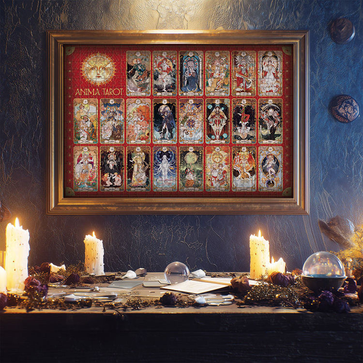 Εικόνα για Lisciani Puzzle & Tarot Japanese Anima 500 κομμάτια (50 x 35 εκ.) με 78 κάρτες ταρώ