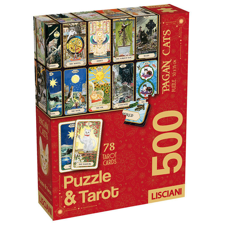 Εικόνα για Lisciani Puzzle & Tarot Pagan Cats 500 κομμάτια (50 x 35 εκ.) με 78 κάρτες ταρώ