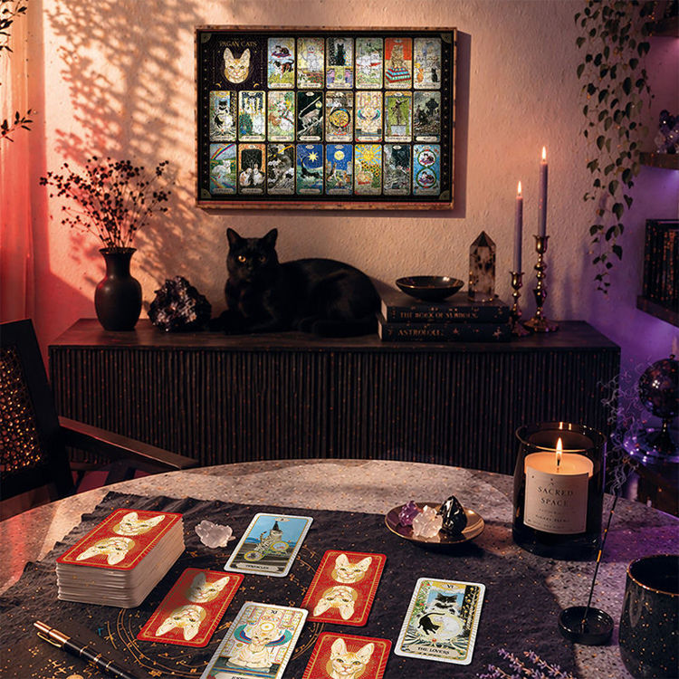 Εικόνα για Lisciani Puzzle & Tarot Pagan Cats 500 κομμάτια (50 x 35 εκ.) με 78 κάρτες ταρώ
